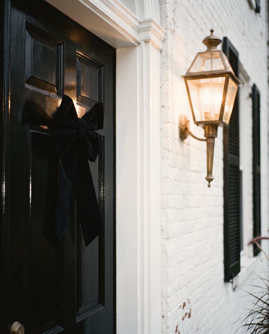 Black velvet on black lacquer.