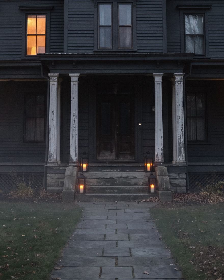 A closer view of Midnight Manor