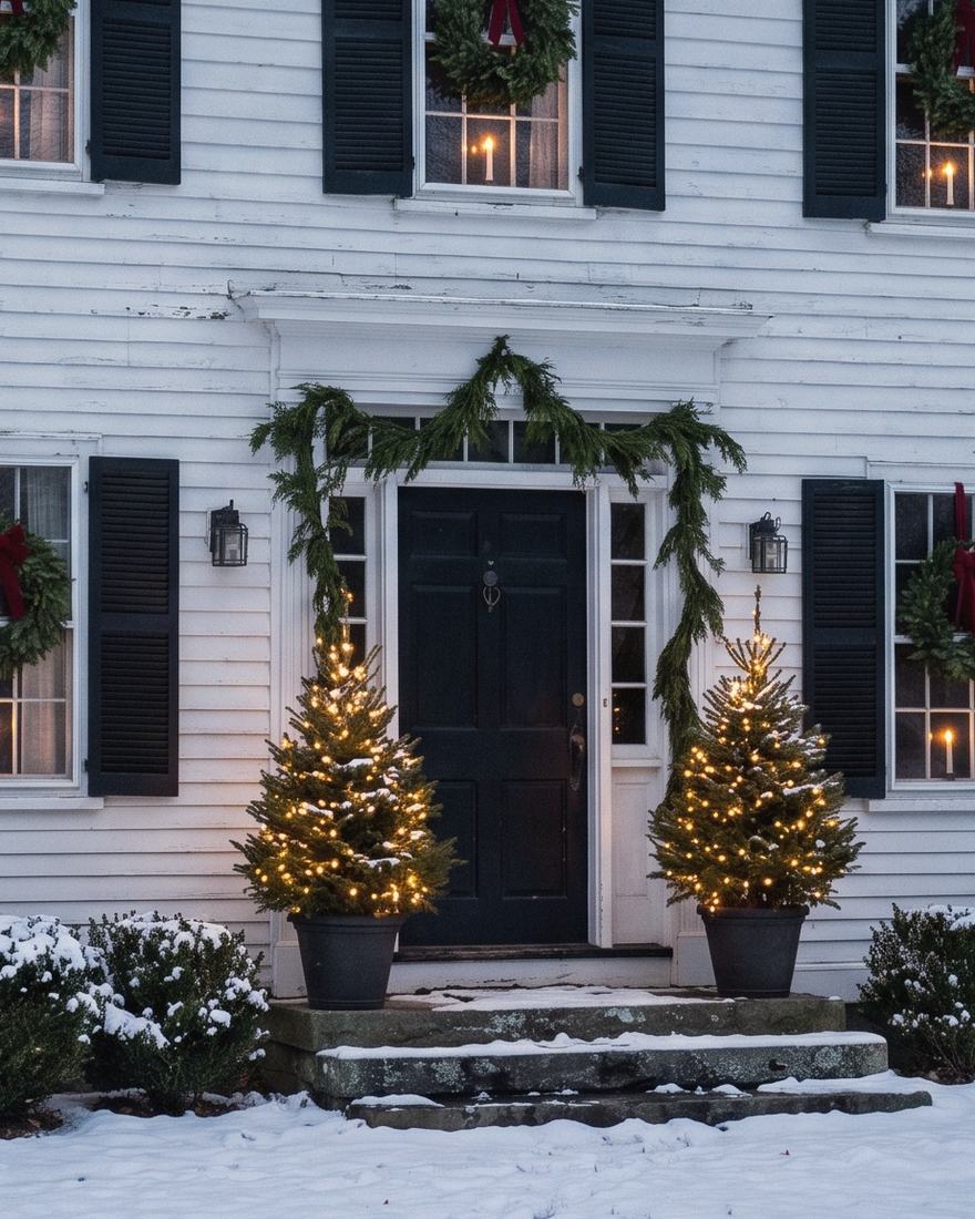 A closer view of The Evergreen Colonial