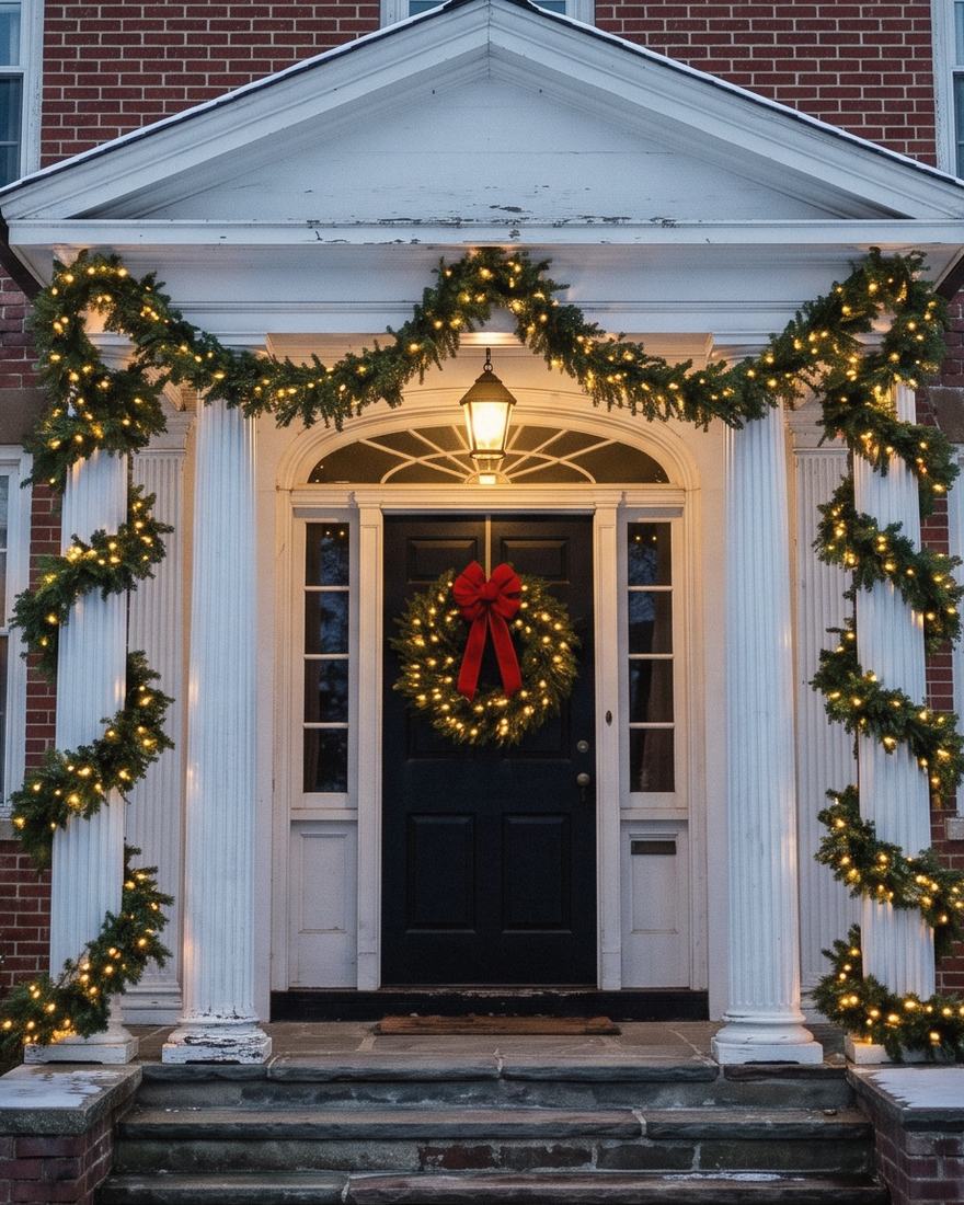 A closer view of The Georgian Garland