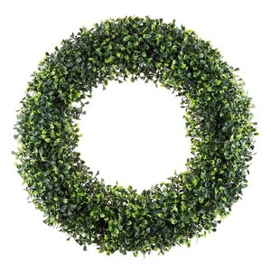 19.5 in. Artificial Boxwood Wreath